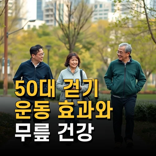 50대 걷기 운동 효과와 무릎 건강 관리법 최신 연구와 실전 팁