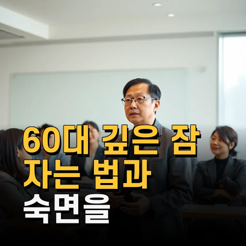 60대 깊은 잠 자는 법과 숙면을 돕는 생활 습관 완벽 체크