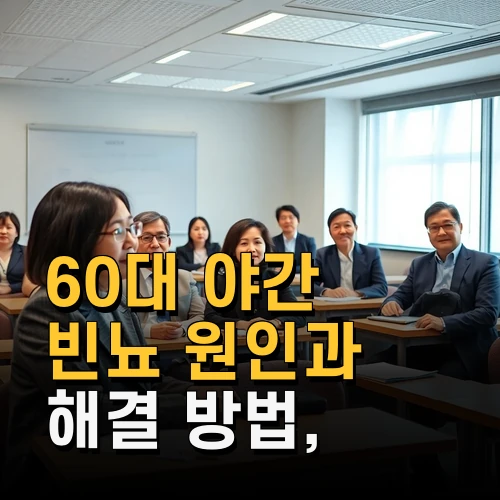 60대 야간 빈뇨 원인과 해결 방법 최신 연구와 실제 경험 공유