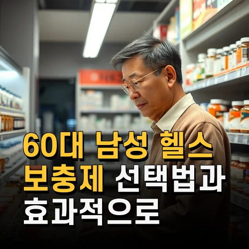 60대 남성 헬스 보충제 선택법과 효과적으로 섭취하는 방법