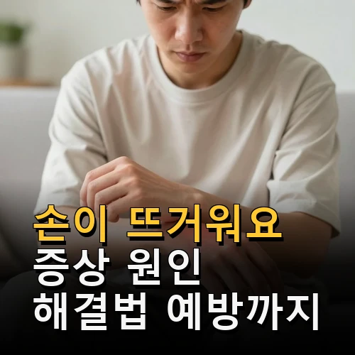 손이 뜨거워요